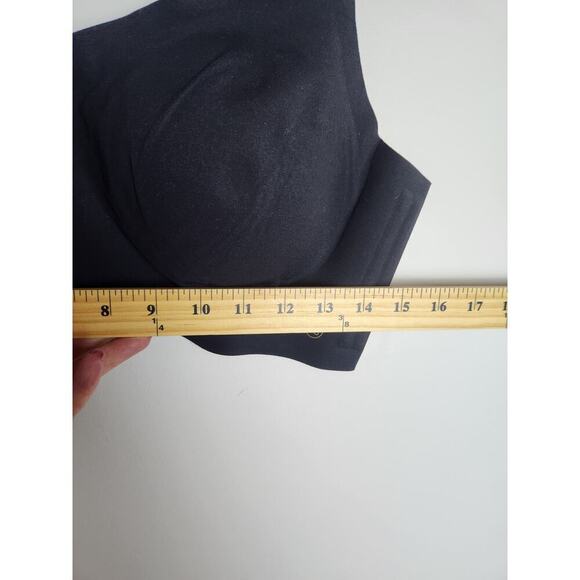 Honeylove V Neck Bra black sz 1X removable cups wire free lift comfort shaping - Picture 5 of 5